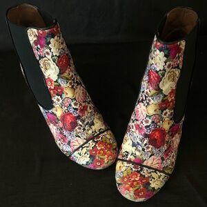 Tabitha Simmons floral leather boots (EU 37.5)